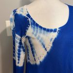 Beldini Tie Dye Tunic Top Rhinestone‎ Embellished Long Sleeve Blue M NEW Size M Photo 1