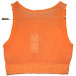 LA Society Womens POP001T Orange Polyester Spandex Sleeveless Sports Bra Size S Photo 1
