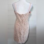 Lulus  Sweet Blossom Blush Pink‎ Lace Floral Dress Size 10 Photo 5
