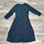 Chicos Travelers teal black faux wrap midi dress stretch size 1/small medium R26 Photo 5