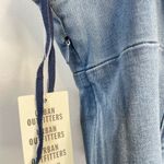 Urban Outfitters Nayda Denim Ruffle Lace up Stretch Mini Dress womens XS new Photo 10