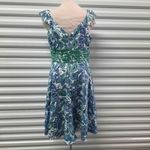Chadwick's  Dress Womens Size 10 Y2K Coastal Grandma Boho Paisley Green Blue Retro Photo 4