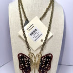 Anthropologie NWT  Butterfly Necklace Photo 0