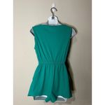 BB Dakota  By Steve Madden Romper Size Medium Valleri Sleeveless Deep Green EUC! Photo 2