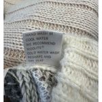 Juice vintage cable Knit patchwork leather Striped Sweater Long Sleeve XL Photo 5