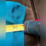 Black Sacks Fifth Avenue Teal Blue Sleeveless Tiered Satin Ruffle Blouse Sz S Photo 7