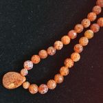 Rust Color Carnelian Beaded Necklace Photo 5