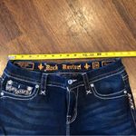 Rock Revival  Jazlyn Size 29 Boot Cut Jeans Dark Wash Blingy Pocket Western Photo 7