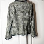 Veronica Beard Metallic Fabian Tweed Blazer Jacket Black Silver Size 4 Photo 5