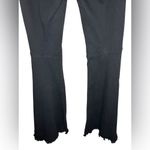 Judy Blue High Waist Raw Hem Flare Jeans Size 25 Black Photo 6