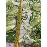 Chico's Green Tropical 100% Linen Jacket Top Wooden Buttons Size 1 14/16 Photo 11