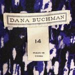 Dana Buchman Vintage Y2K  Black & Blue Speckled Wrap Dress Photo 3