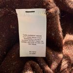 Alfred Dunner Petite PS burgundy brown long sleeve mock neck sweater Photo 7