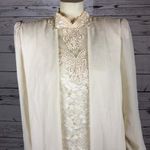 Vintage 80's David Rose Night Lace Sheath Long Sleeve High neck dress size 10 Photo 4