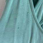 Free People Movement Back Into It Open Back Hoodie Hooded Sweatshirt Medium Green Photo 5