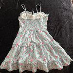 Baby blue floral mini dress Pink Photo 2