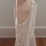 Victoria's Secret  White Crochet Cover-Up romper, size S beach sheer boho cottage Photo 7