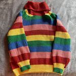 Storedogdog Rainbow Striped Turtleneck Sweater Photo 0