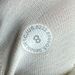 Lululemon  Women’s Size 8 Ebb To Street Racer Back Crop Tank White Ribbed Basic‎ Photo 3