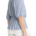 Knox Rose Baby Powder Short Sleeve Textured Blouse Sz M NWT Photo 4