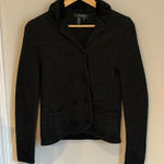 Ralph Lauren Charcoal lambsWool Blazer small fur lined Photo 0