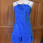 New, Lavishly Paris Women’s Royal Blue Tassel Top/Shorts Set Size 28 Photo 10