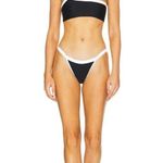 Camila Coelho Zelia Bikini Bottoms in Black & White Small New Womens Swimsuit Photo 6