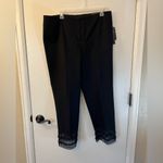 Alfani Golden Eclectic Black Tassel Lace Dress Trouser Pants | 16 Photo 4