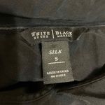 White House | Black Market  Silk Cami Top Womens Size Small Black Ruffle Sleeveless Photo 2