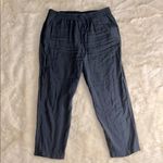 ZARA Boho  Navy Blue Linen Pants Photo 0