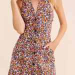 Anthropologie MAEVE x | Sleeveless T-Back Mini Dress Collared Floral | Large Photo 0