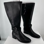 Naturalizer Rory Black Knee High Riding Boots size 5 Wide Calf Comfort New Photo 0