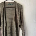Ralph Lauren  Knit Cardigan Olive Green Long Sleeve‎ Open Front Sweater Academia Photo 1