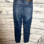 Kancan Distressed Raw Hem Skinny Jeans Medium Wash 7/27 Blue Photo 1