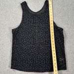 Zyia Active XL Black Leopard Burnout Mesh Tank Top Sheer Sleeveless Shirt Photo 2