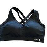 Yvette Sports Bra Size 3X High Impact Supportive Black Criss Cross Straps Photo 1