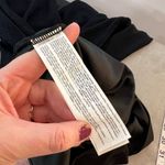 Mango Black Sparkly Metallic V-Neck Surplice Long Sleeve Mini Dress Size 6 Photo 8