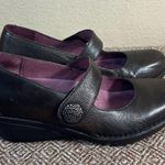 Dansko Adelle Mary Jane Wedge Black Leather Comfortable Dark Academia Sz 38-7.5 Photo 0