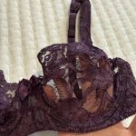 Vintage Victoria’s Secret Unlined Underwire Bra 36B Purple Lace Made In USA Size undefined Photo 3