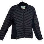 Hollister Women's Black Down Insulated Full Zip Puffer Bomber Jacket Size Medium Photo 0