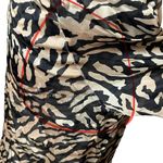 Fleur du Mal Black Tiger print Silk chiffon Wrap Blouse Animal Print HEAVY FLAW Brown Size XS Photo 9