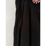 Madewell  Kilim Black Southwestern Beaded Gauzy Maxi Dress Size 0 Photo 8