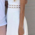 White Cami Sundress Graduation Dress Cut Out Size M Photo 0