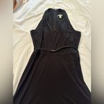 Dana Buchman  classic black jumpsuit size 10 belted wide leg Photo 2