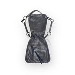 HTF: new Kale༄ Diego Edgy Leather Fold Over Messenger Bag ༄ Metallic Mineral ༄ Gray Photo 7