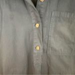 Gap  Dark Blue Popover Shirt Dress Midi Length Size XS Women's Photo 4