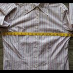 Façonnable Women's pink striped Faconnable shirt size M Photo 6