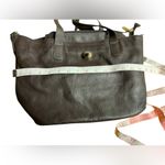 Women's Brown‎ Leather Tote Bag with Gold Hardware made in Italy Brown Photo 3