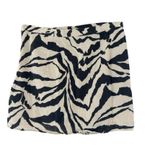 H&M Ruched Zebra Print Skirt Sz 8 Photo 1