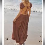 Free People  Feeling Bonita Strappy Back Maxi Dress in Mocha Slice Size small NWT Photo 1